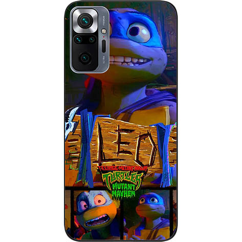 Силіконовий чохол Case для Xiaomi Redmi Note 10 Pro з картинкою Черепашки ніндзя Лео, фото 1