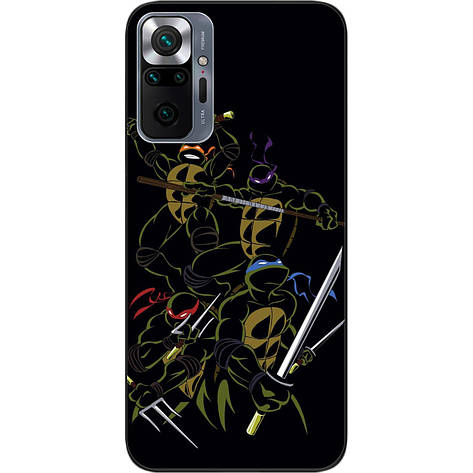 Силіконовий чохол Case для Xiaomi Redmi Note 10 Pro з картинкою Герої черепашка, фото 1