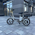 Електровелосипед MINAKO V8 Pro 12Ah Chrome з посиленим багажником та кошиком, Хром, хром, фото 7
