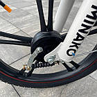 Електровелосипед MINAKO V8 Pro 12Ah Chrome з металевим кошиком (модель 2023 року), Хром, хром, фото 7