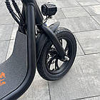 Електросамокат KUGOO С1 500W 11Ah чорний, з сидінням та посиленим кошиком, фото 7