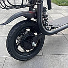 Електросамокат KUGOO С1 500W 11Ah чорний, з сидінням та посиленим кошиком, фото 8