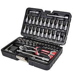 Набір головок торцевих із тріскачкою 1/4" Vitals Master 46 предметів