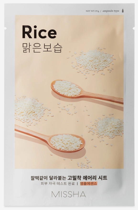 Missha Airy Fit Sheet Mask Rice (рис)
