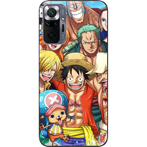 Силіконовий чохол Case для Xiaomi Redmi Note 10 Pro з картинкою Аніме Де Луффі, фото 1