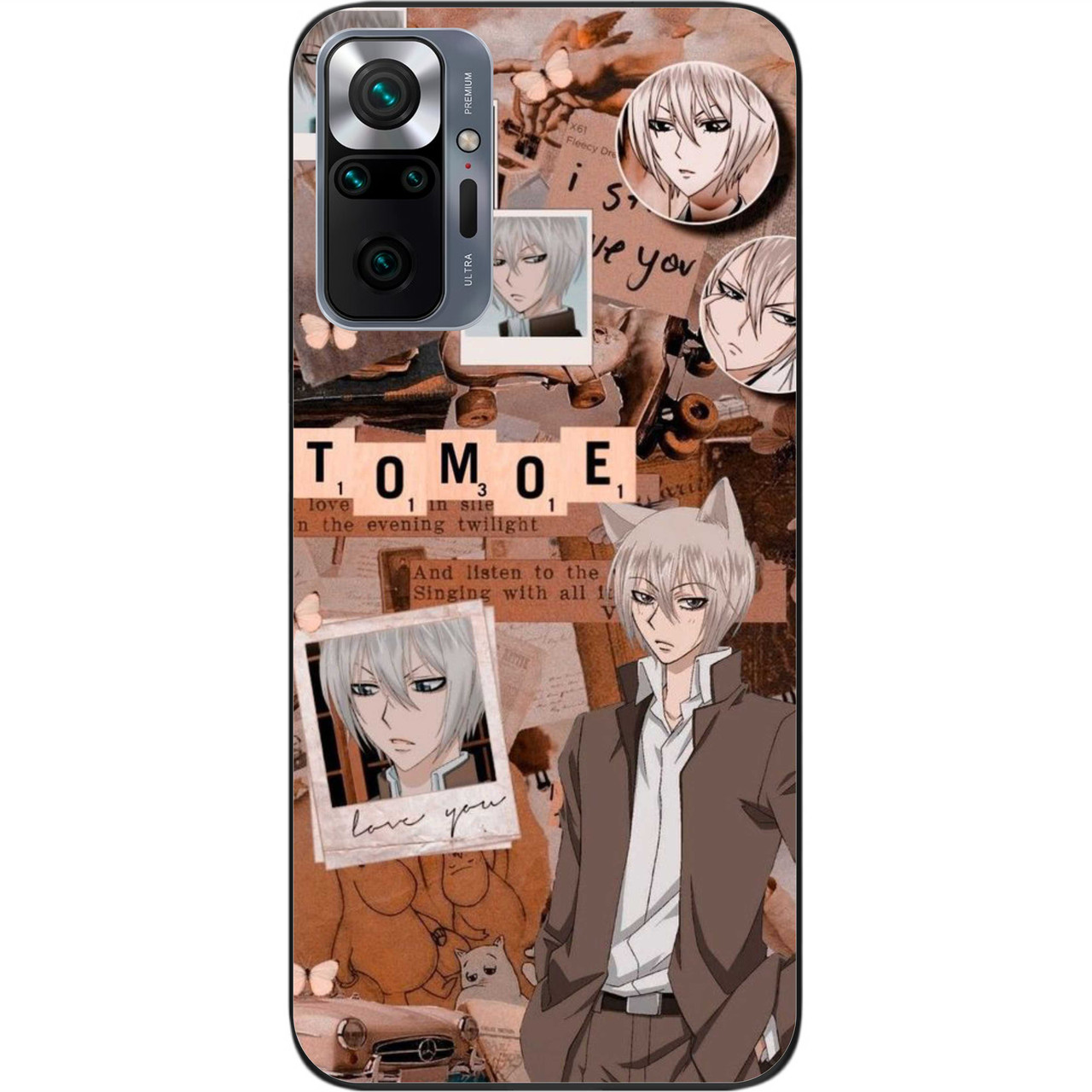 Силіконовий чохол Case для Xiaomi Redmi Note 10 Pro з картинкою Колаж Томое