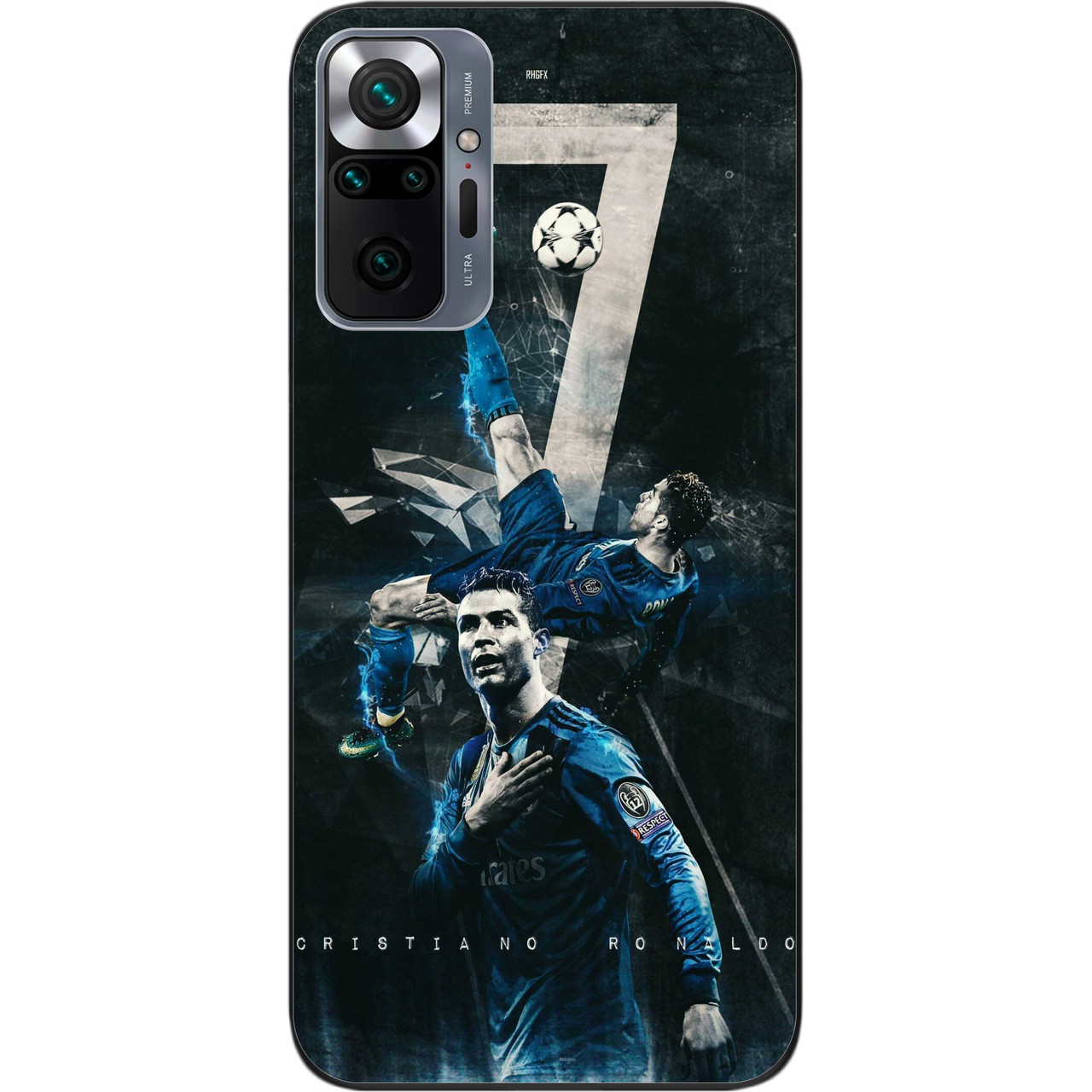 Силіконовий чохол Case для Xiaomi Redmi Note 10 Pro з картинкою Футбол Cristiano Ronaldo
