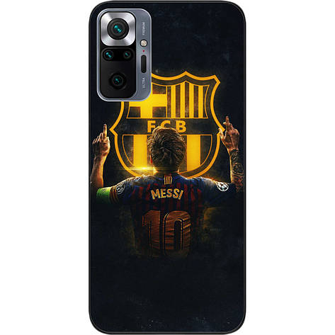 Силіконовий чохол Case для Xiaomi Redmi Note 10 Pro з картинкою Футбол Мессі, фото 1