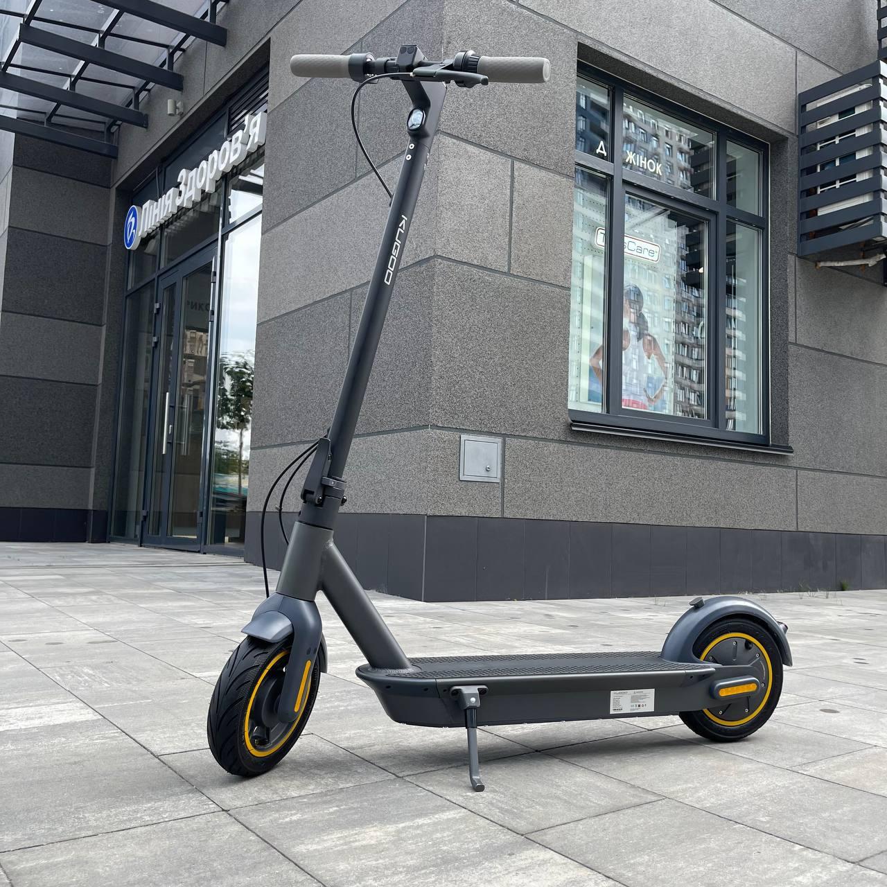 Електросамокат KUGOO G30 Max 15Ah сірий, з посиленою АКБ, Сірий, сірий