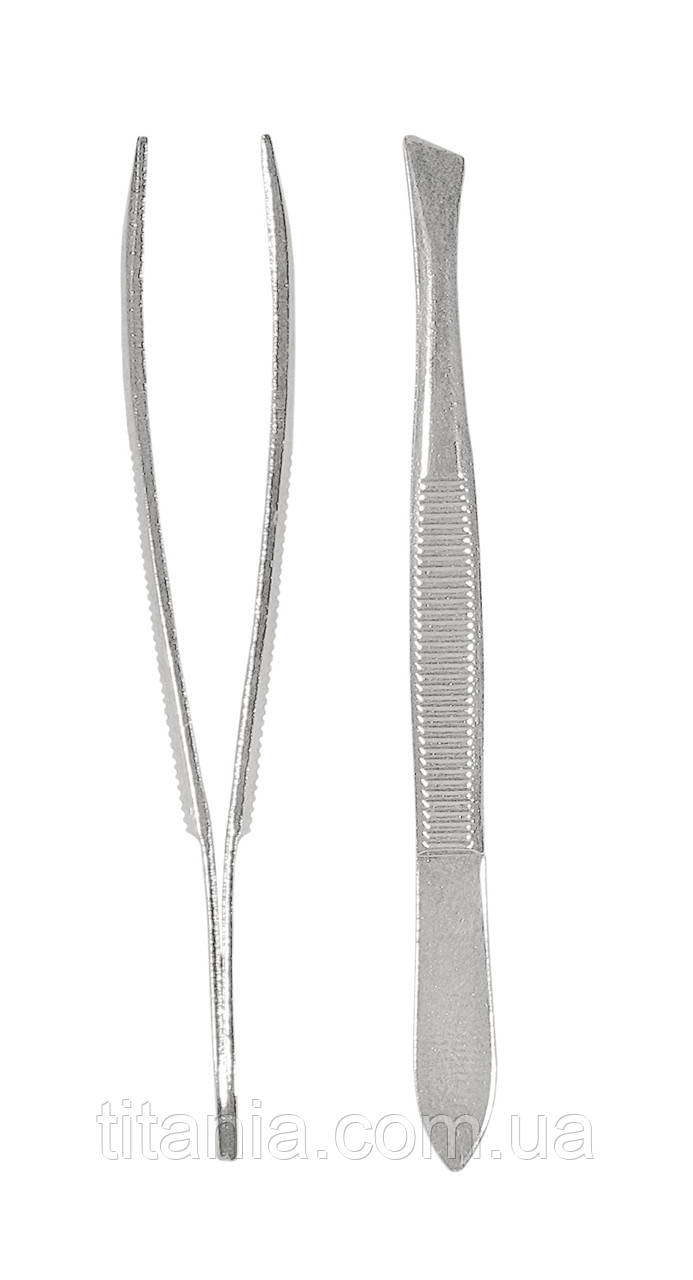 Пінцет скошений Космічний TITANIA 1060/B