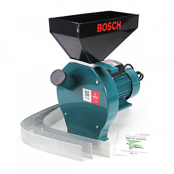 Зернодробілка Bosch BFS 4200 (4.2 кВт, 300 кг/ч). Кормоподрібнювач Бош для зерна і качанів кукурудзи