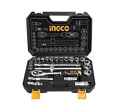 Набір головок торцевих із тріскачкою 1/2" INGCO INDUSTRIAL 25 предметів