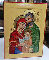 Рукописная икона Святое Семейство 29х23см
