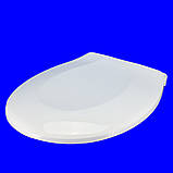 Сидіння для унітаза 360 х 415 х 465" Регульоване за осями 15 - 16 см. (Біле) Сд - 13, фото 5