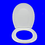 Сидіння для унітаза 360 х 415 х 465" Регульоване за осями 15 - 16 см. (Біле) Сд - 13, фото 4