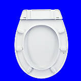 Сидіння для унітаза 360 х 415 х 465" Регульоване за осями 15 - 16 см. (Біле) Сд - 13, фото 3