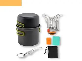 Набір туристичного посуду для кемпінгу з чохлом XPRO MA-70