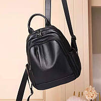 Рюкзак жіночий із натуральної шкіри чорного кольору MixBags NA08079