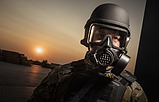 Протигаз для військових ОМ-2020 з комбінованим фільтром NBC-3/SL M (А2В2Е2К2HgSXP3DR) Медапаратура, фото 6