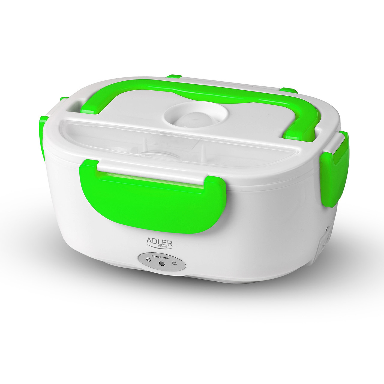 Ланч-бокс с подогревом Adler Green-white 1100 мл 220 В 50 Вт (AD 4474)