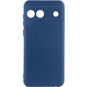 Чехол Silicone Cover Lakshmi Full Camera (A) для Google Pixel 6a Full camera, Синій / Navy Blue