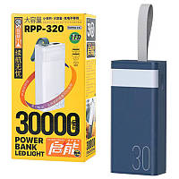 Мощный Повербанк 30000 REMAX 22.5W Power Bank 30000 mAh Повербанк для телефона Реальная емкость