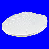 Сидіння для унітаза "440х366" Кріплення за осями 16 см. РАКУШКА", фото 5