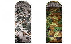 Спальний мішок із капюшоном 210х75 см камуфляж/піксель