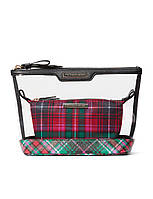 Косметичка Victoria's Secret 2 в 1 Beauty bag duo bright tartan