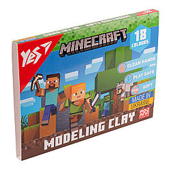 Пластилін YES Minecraft 18 кольорів 360 г