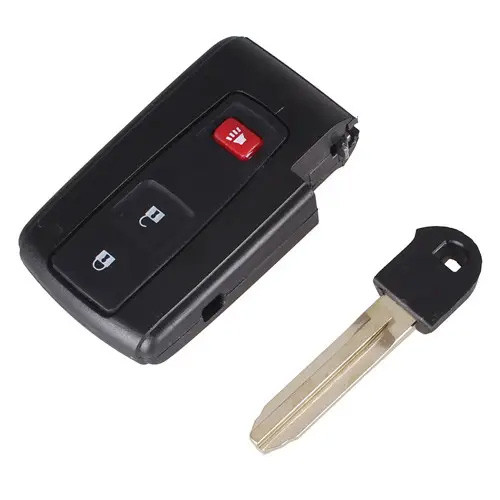 Ключ заготівля, корпус під чіп, 3кн, Toyota Prius, TOY43, фото 1