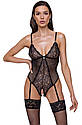 Еротичне ажурне боді Crotchless Body XL, фото 3