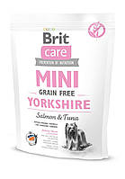 Сухий корм Brit Care GF Mini Yorkshire для йоркширських тер'єрів, з лососем та тунцем, 400 г