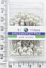 Булавки кравецькі швейні з бусиной 38 мм (набір 100 шт) в коробці білі, фото 10