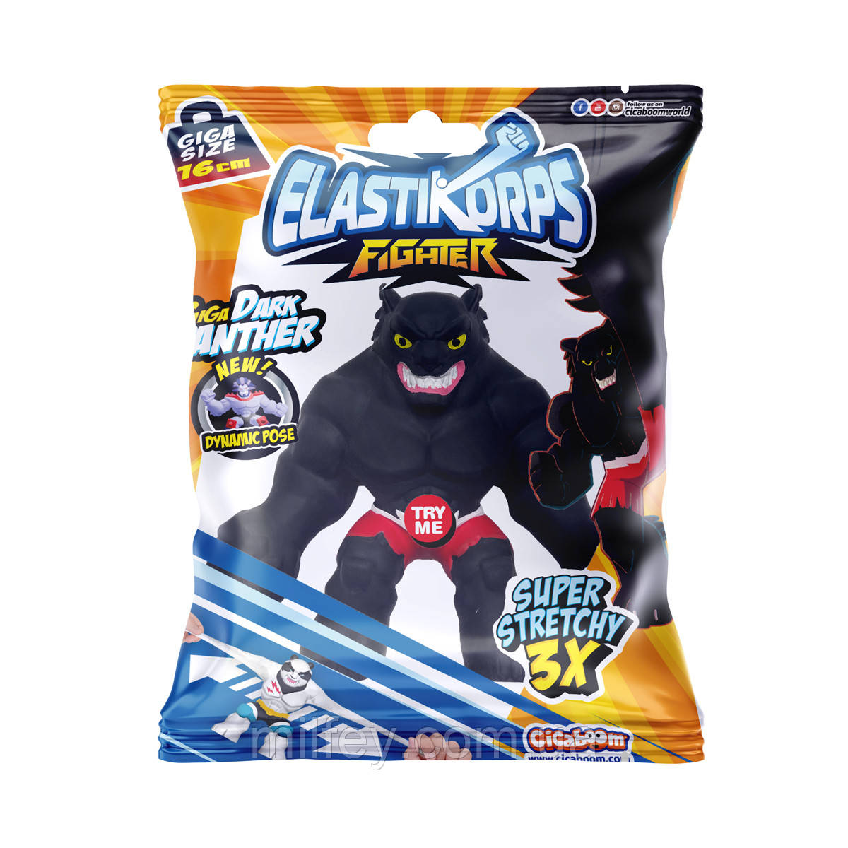 Стретч-іграшка Elastikorps серії Fighter – Чорна парнера