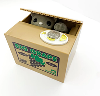 Детская электронная копилка UKC 8805 Воришка монет в коробке Big Grape Кошка