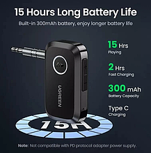 Bluetooth 5.3 адаптер Ugreen CM596 (90748) з мікрофоном, фото 3