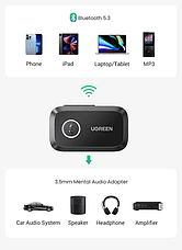 Bluetooth 5.3 адаптер Ugreen CM596 (90748) з мікрофоном, фото 4