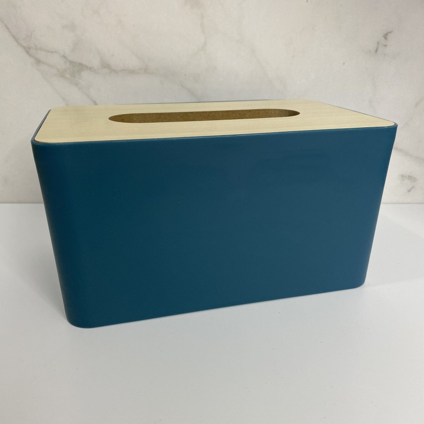 Серветниця пластикова 18,7*12,1*9,8 см A-Plus 0483 синій, фото 1