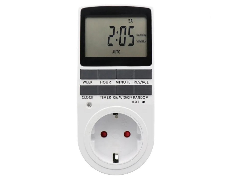 Розетка з таймером електронна тижнева Timer Socket KWE-TM02-EU 8747, фото 1