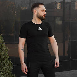Чоловіча спортивна футболка Adidas чорна Адидас