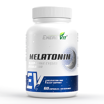 Гормональна добавка EnergiVit Melatonin 5 mg 60 капсул
