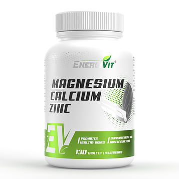 Мінерали - EnergiVit Calcium Zinc Magnesium /130 tab