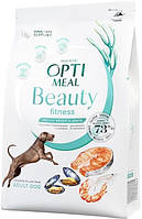 АКЦИЯ-25 Optimeal Beauty Fitness Без зерновой полно рационный сухой корм для взрослых собак на основе