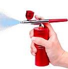 Набір для аерографії акумуляторний, аерограф із компресором, фото 2