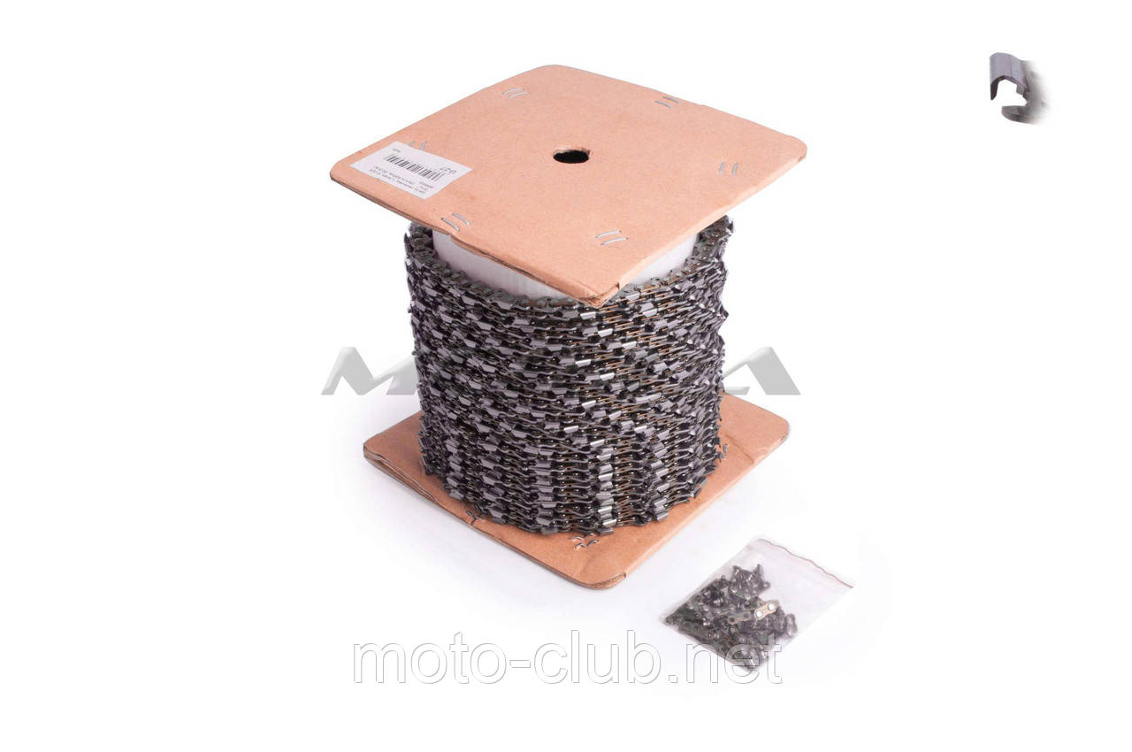 Ланцюг пиляльний для бензопилки 3/8, 1.3 mm (бухта 820зв, 30.5 м) "HAOYU" Doris01), фото 1