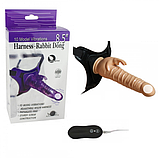 Страпон із відростком на пульті, Трусики з реалістичним фалоїмітатором, Страпон із вібрацією, Інтимні іграшки, фото 3