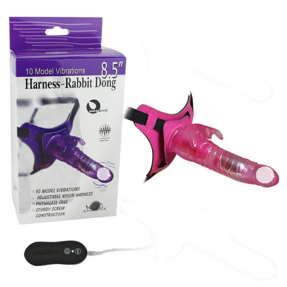 Страпон із відростком на пульті, Трусики з реалістичним фалоїмітатором, Страпон із вібрацією, Інтимні іграшки, фото 1