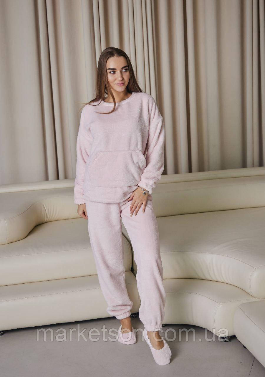 Жіноча піжама махрова тепла домашній костюм р. S,M,L,XL