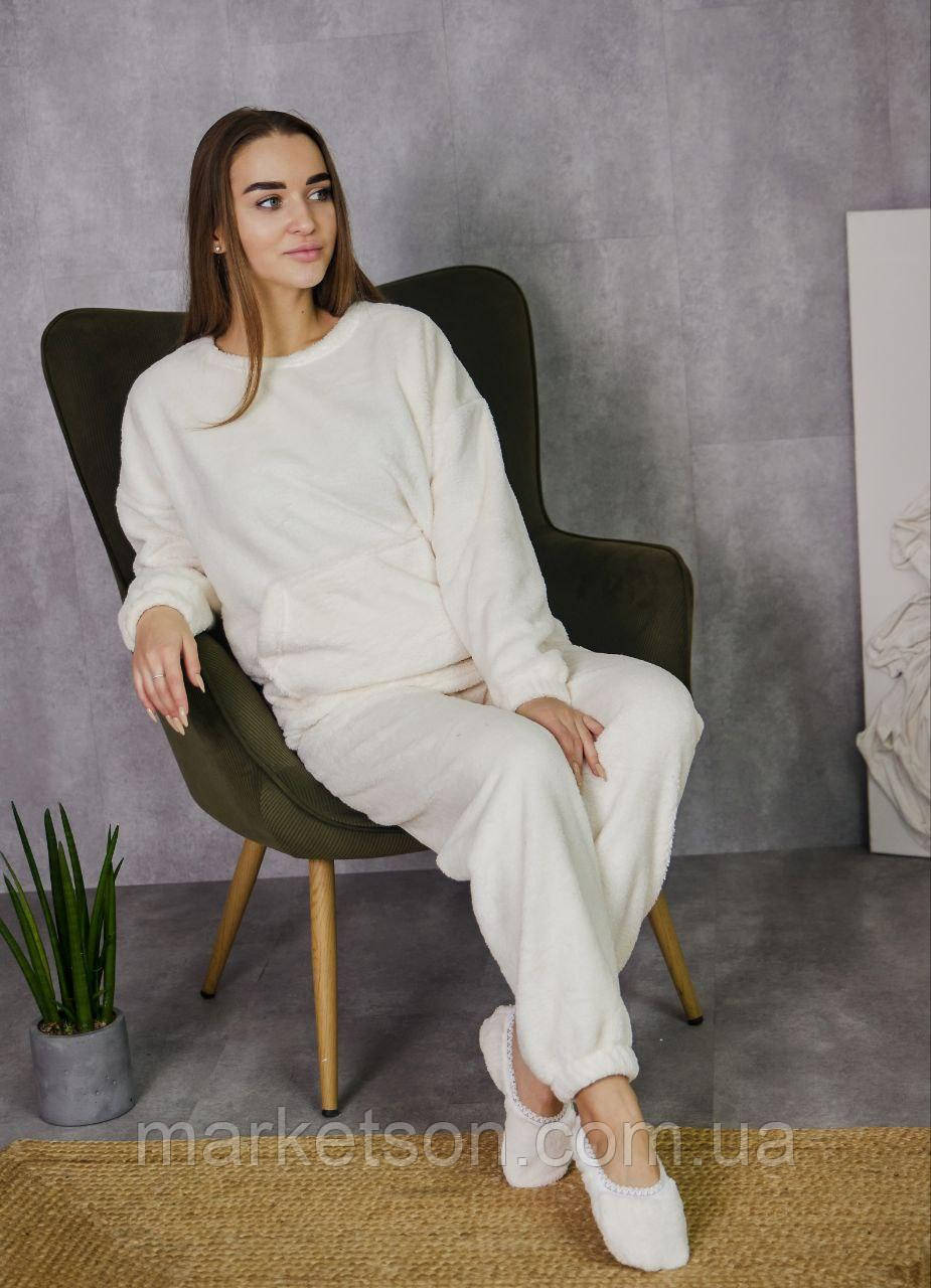 Жіноча піжама махрова тепла домашній костюм р. S,M,L,XL